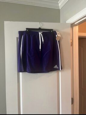 adidas Women’s Purple Athletic Skirt with White Stripes